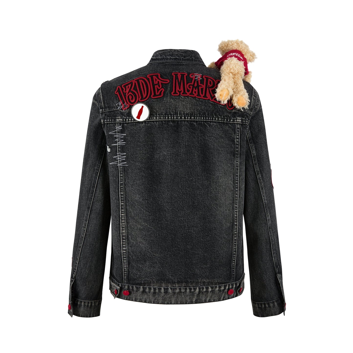 13DE MARZO Coca-Cola Bear Denim Jacket