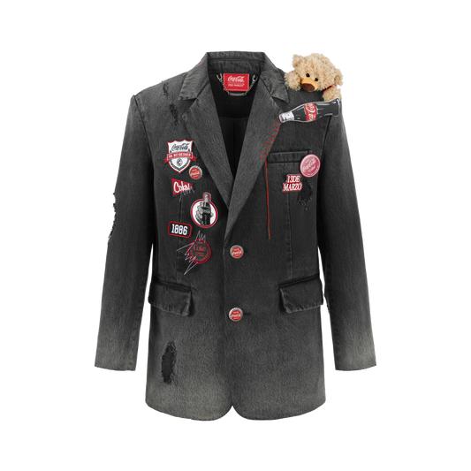 13DE MARZO Coca-Cola Bear Denim Suit