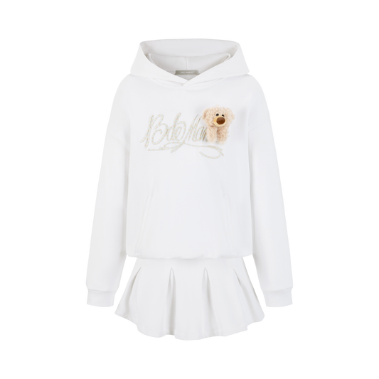 13DE MARZO Doozoo Lavered Hoodie Dress