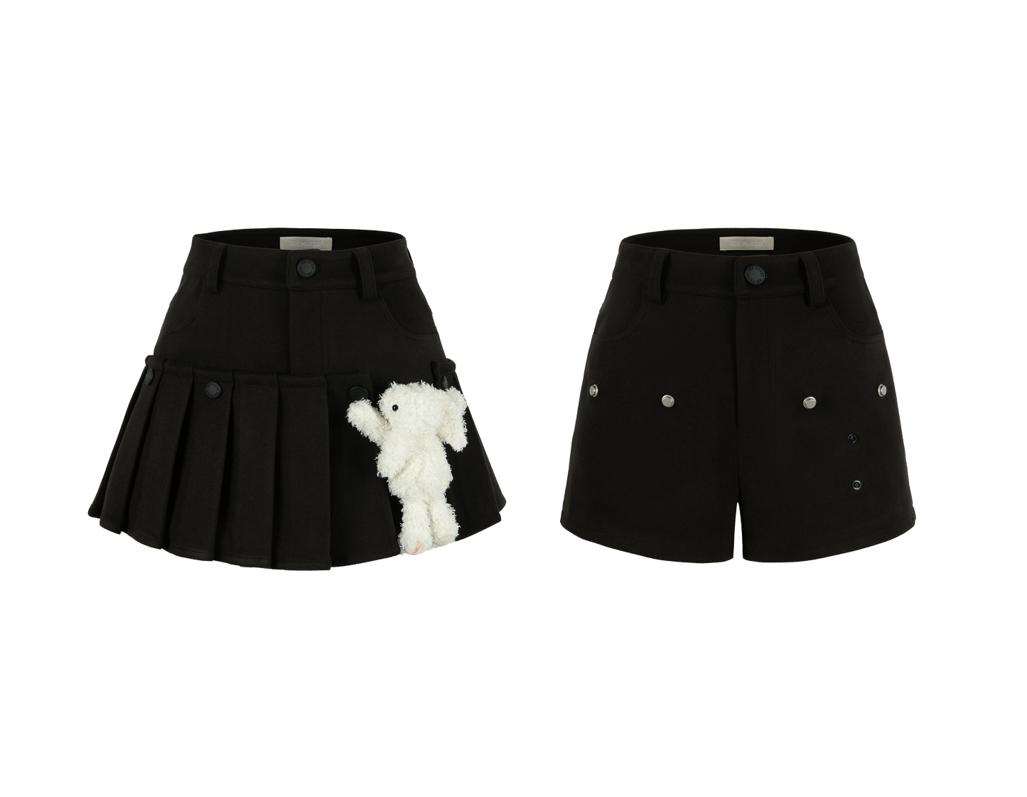 13DE MARZO Doozoo Detachable Skirt Shorts