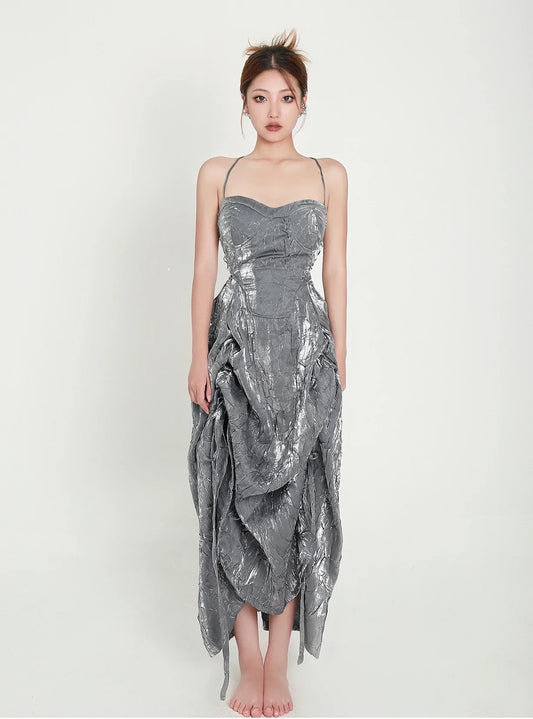 CROW CREW Pearl Dress(GREY)