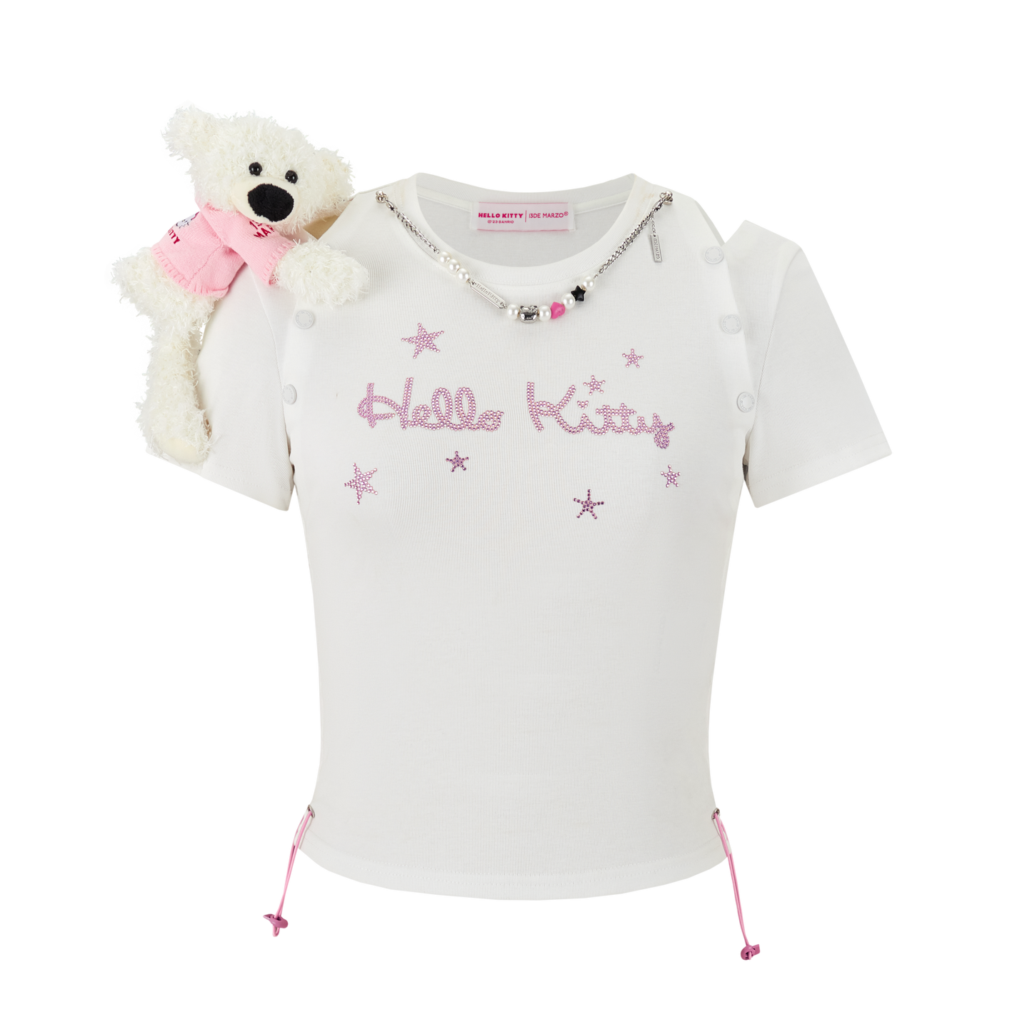 13DE MARZO Hello Kitty Logo Tight Top