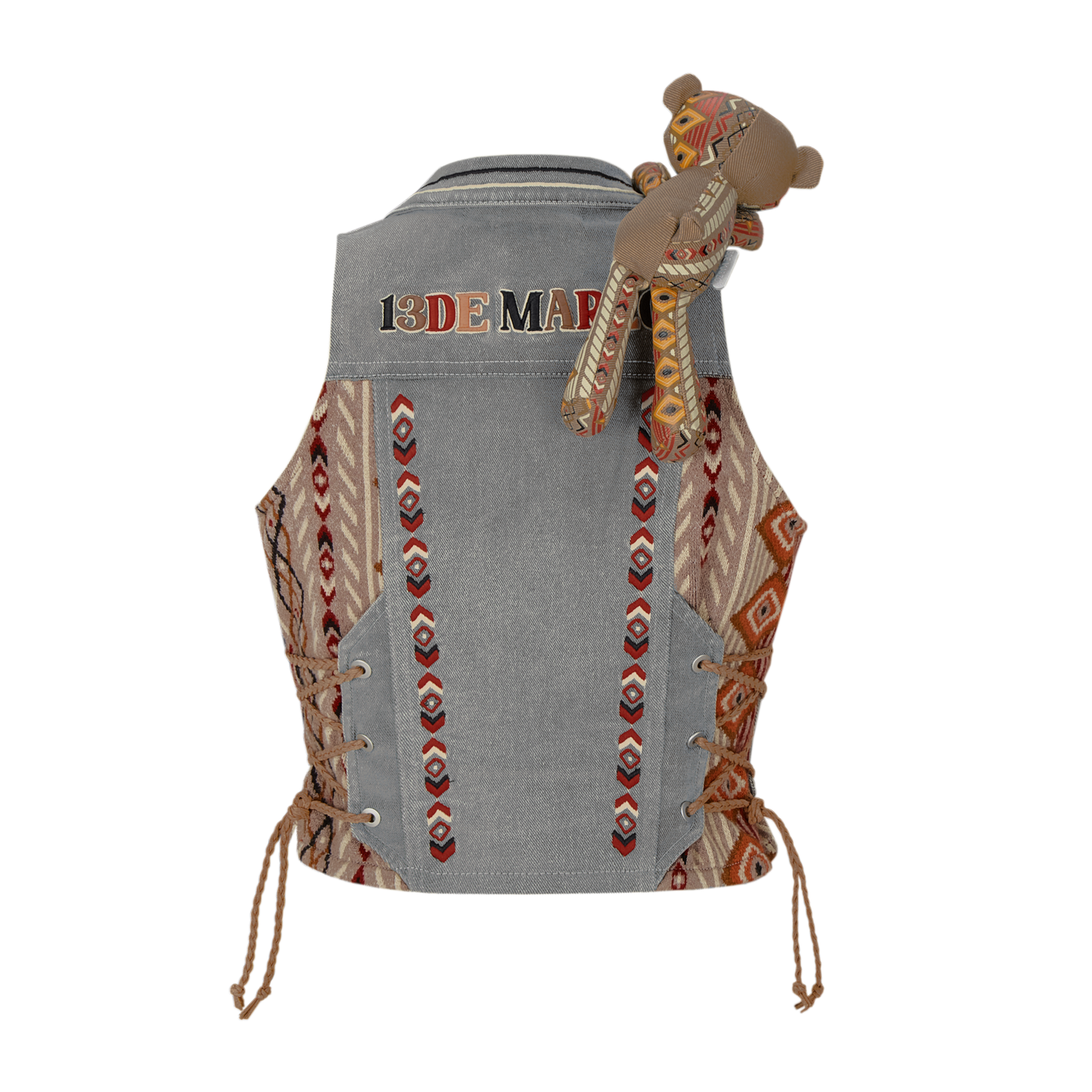 13DE MARZO Tribe Hunting Totem Patch Vest