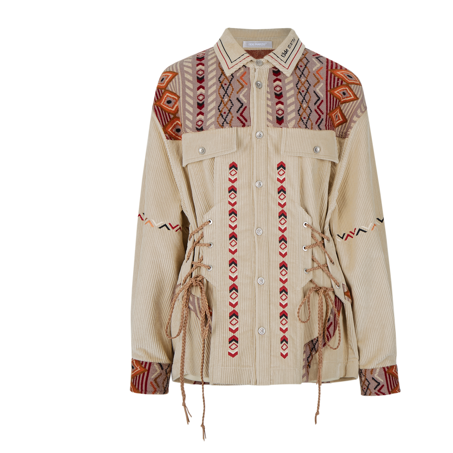 13DE MARZO Tribe Hunting Totem Coat