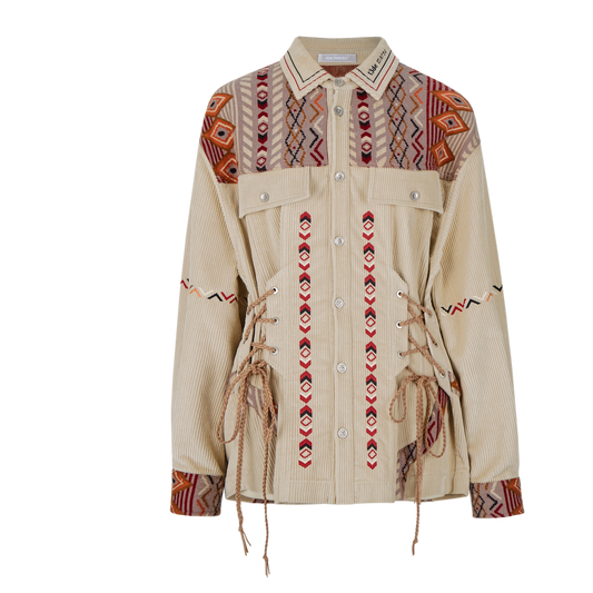 13DE MARZO Tribe Hunting Totem Coat