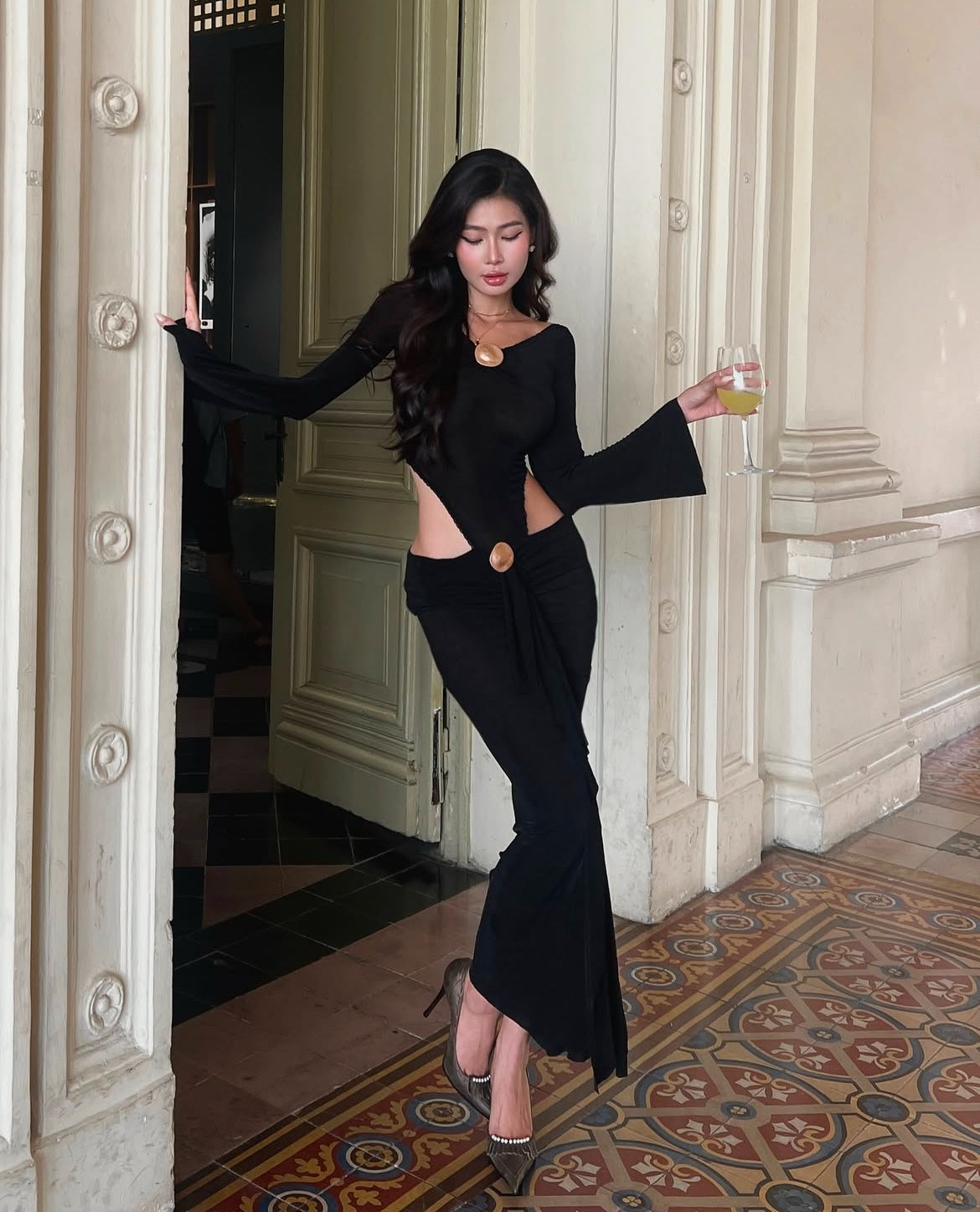 La Vierge Scarlet Dress