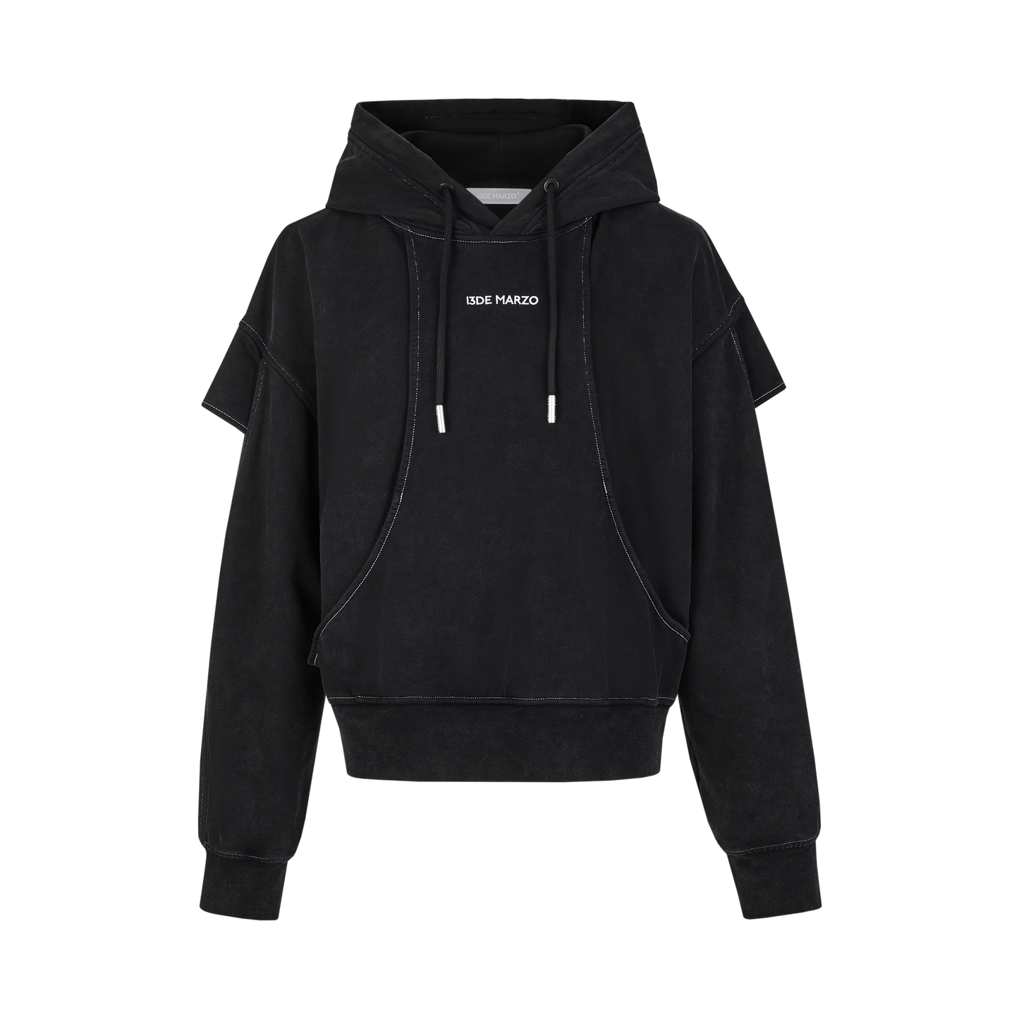 13DE MARZO Cross Hollow Hoodie