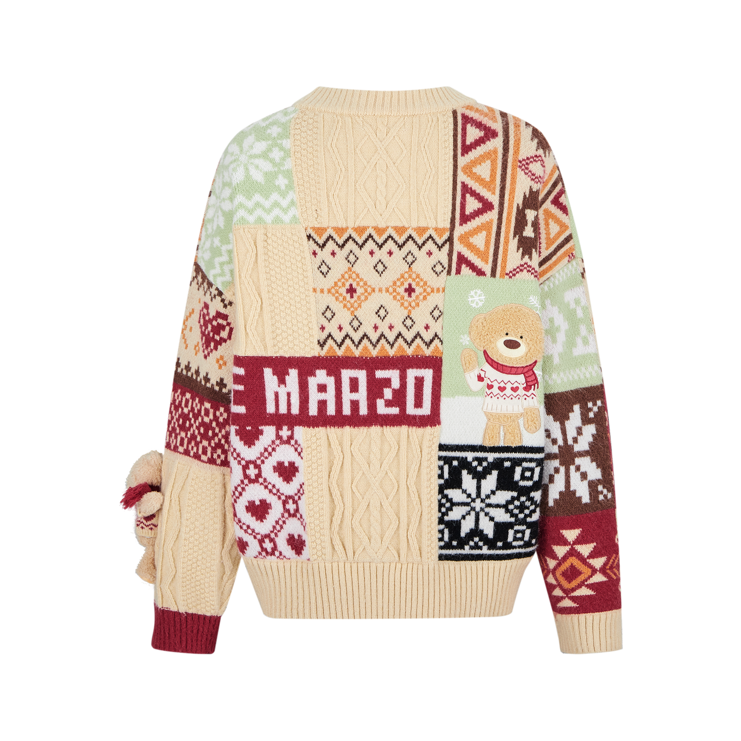 13DE MARZO Vintage Pattern Sweater