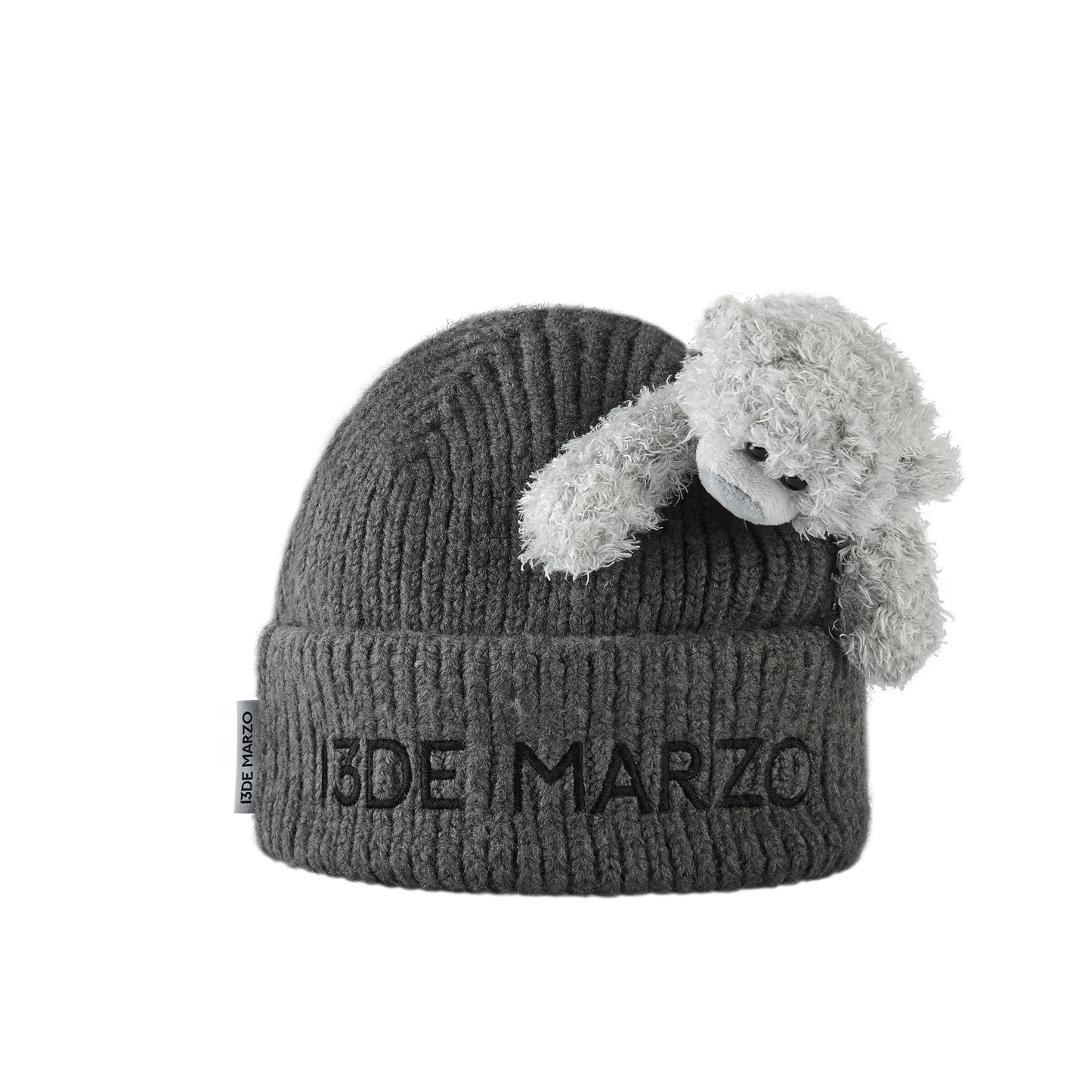 13DE MARZO Bear Base Knit Beanie