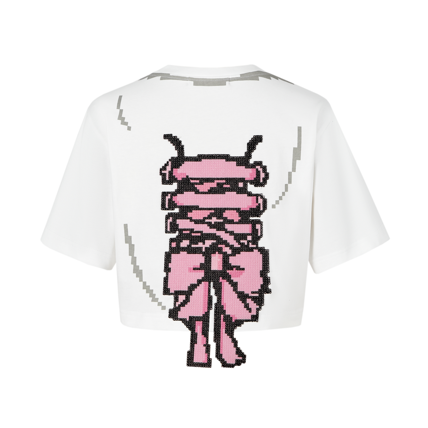 13DE MARZO 2D Pixel Bear Bow Back Tee