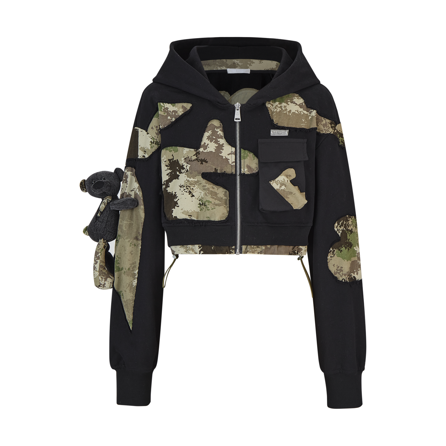 13DE MARZO Camo Denim Zip Hoodie