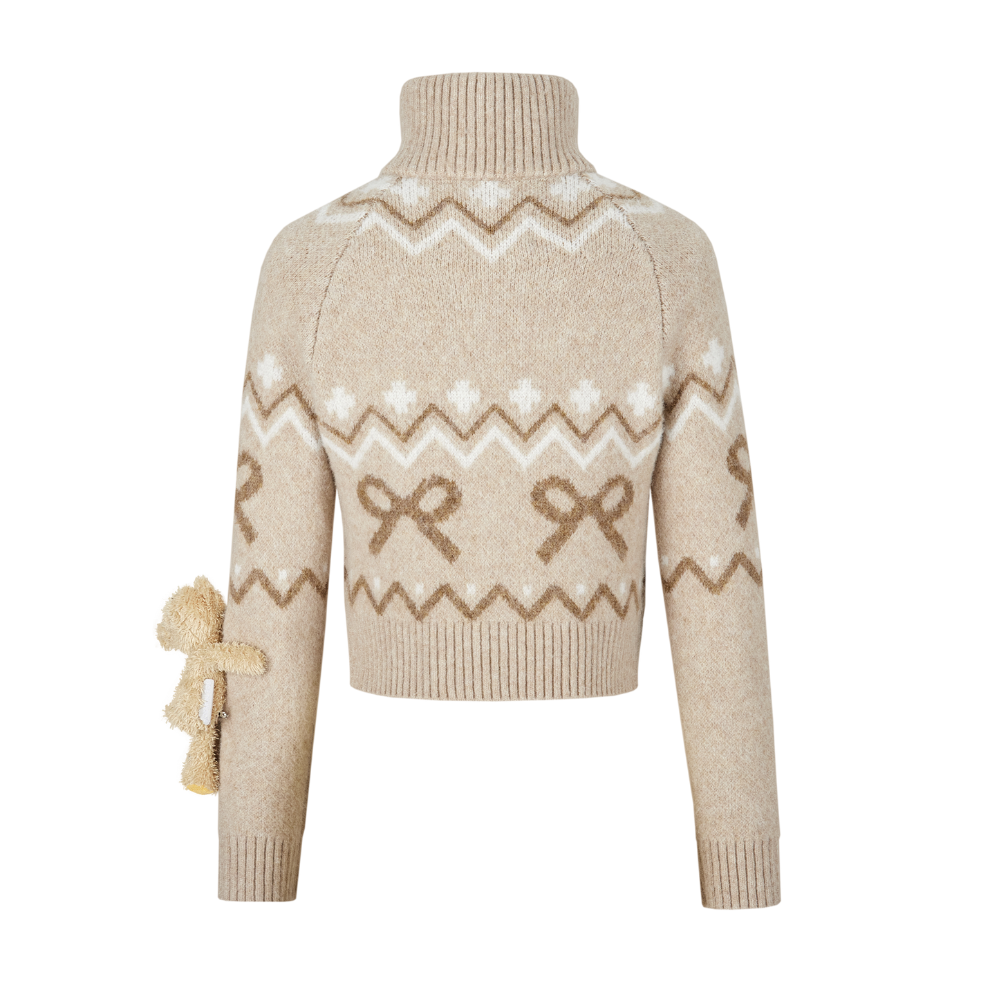 13DE MARZO Fair Isle Doozoo Zip Cardigan