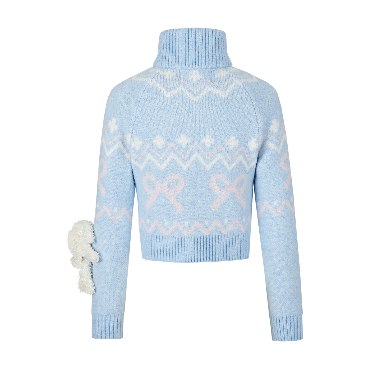 13DE MARZO Fair Isle Doozoo Zip Cardigan