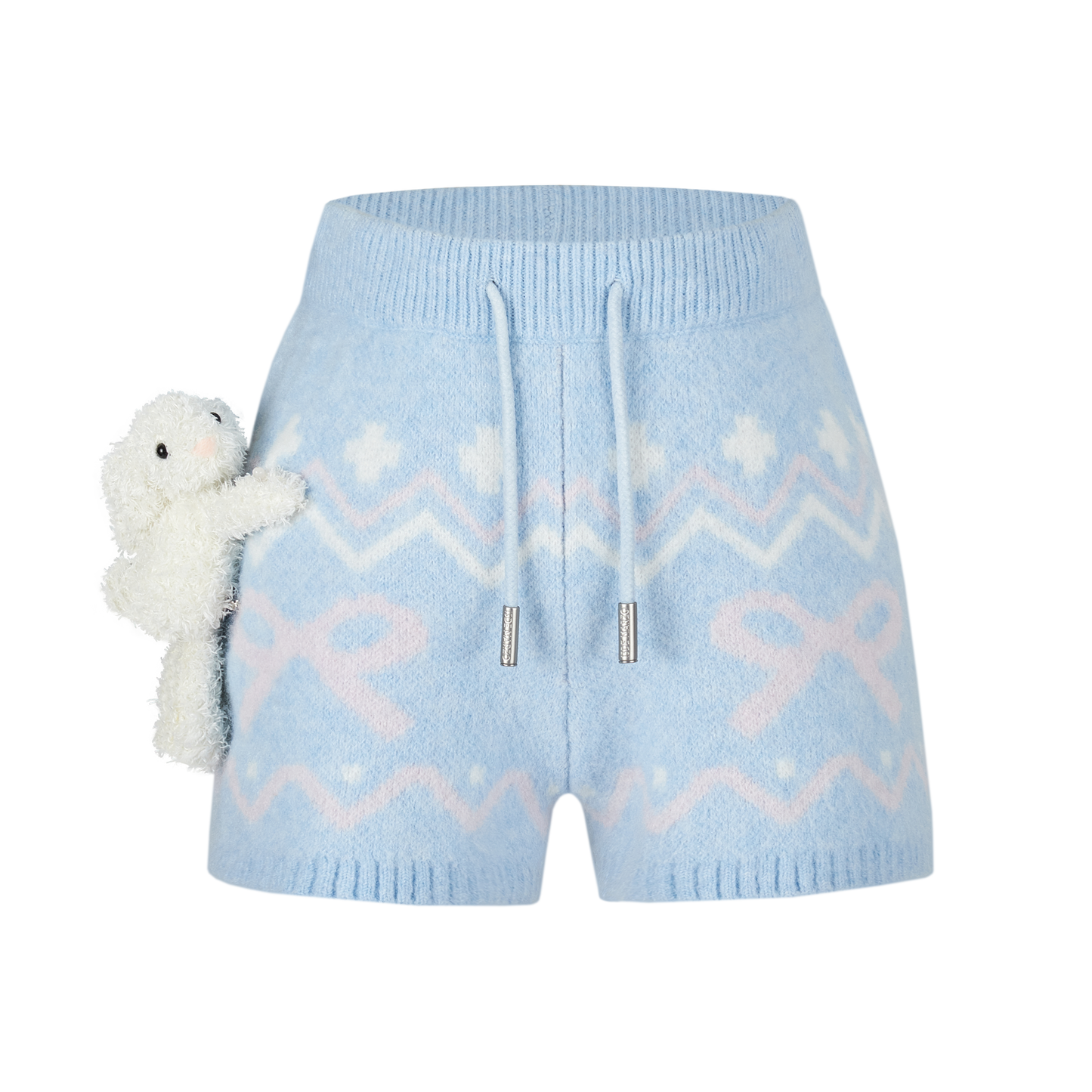 13DE MARZO Fair Isle Doozoo Knit Shorts