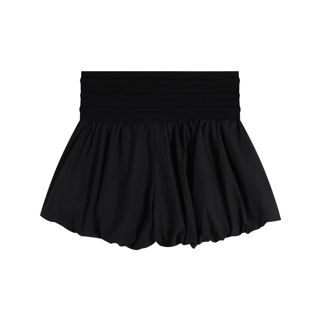 yj1ngzyzj High-Waisted Bow Pantskirt In Taupe Black