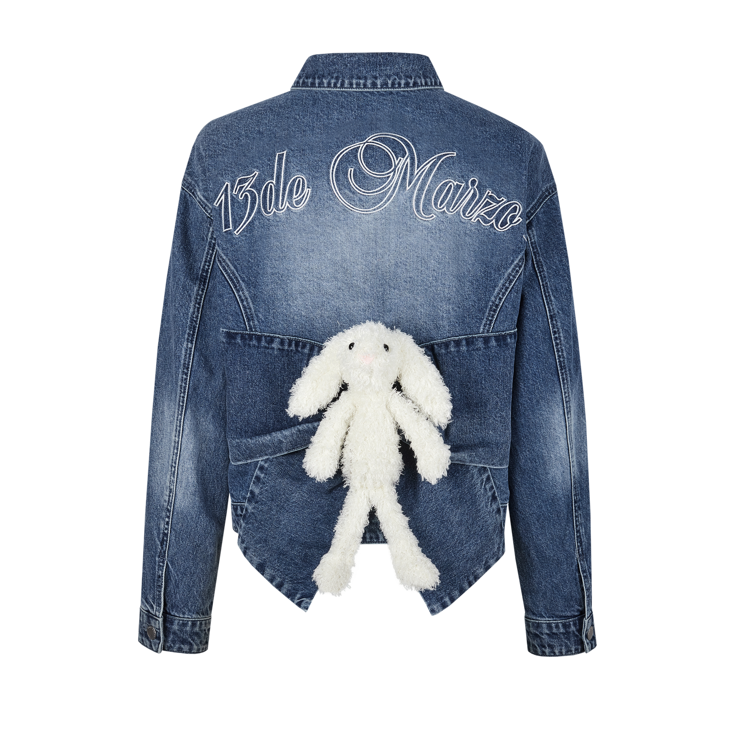 13DE MARZO Doozoo Back Butterfly Denim Jacket