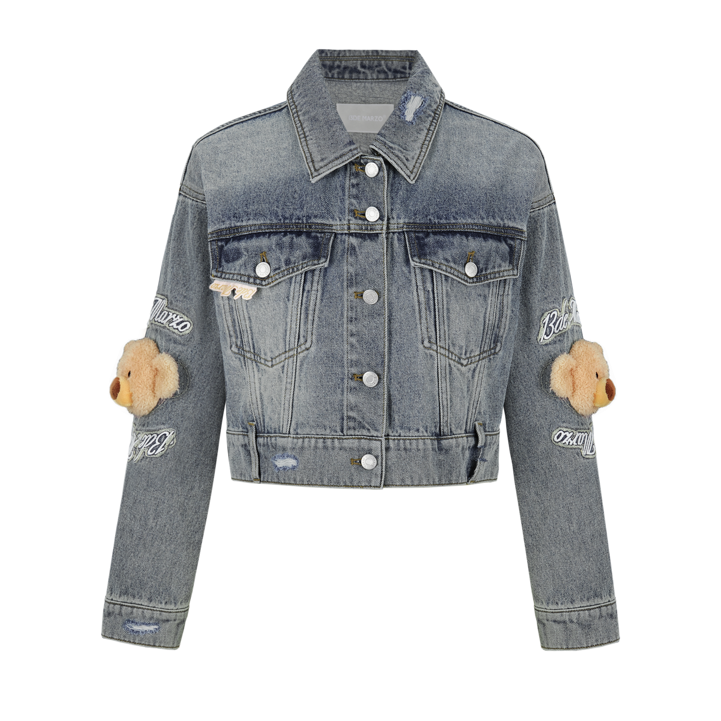 13DE MARZO Elbow Bear Denim Jacket