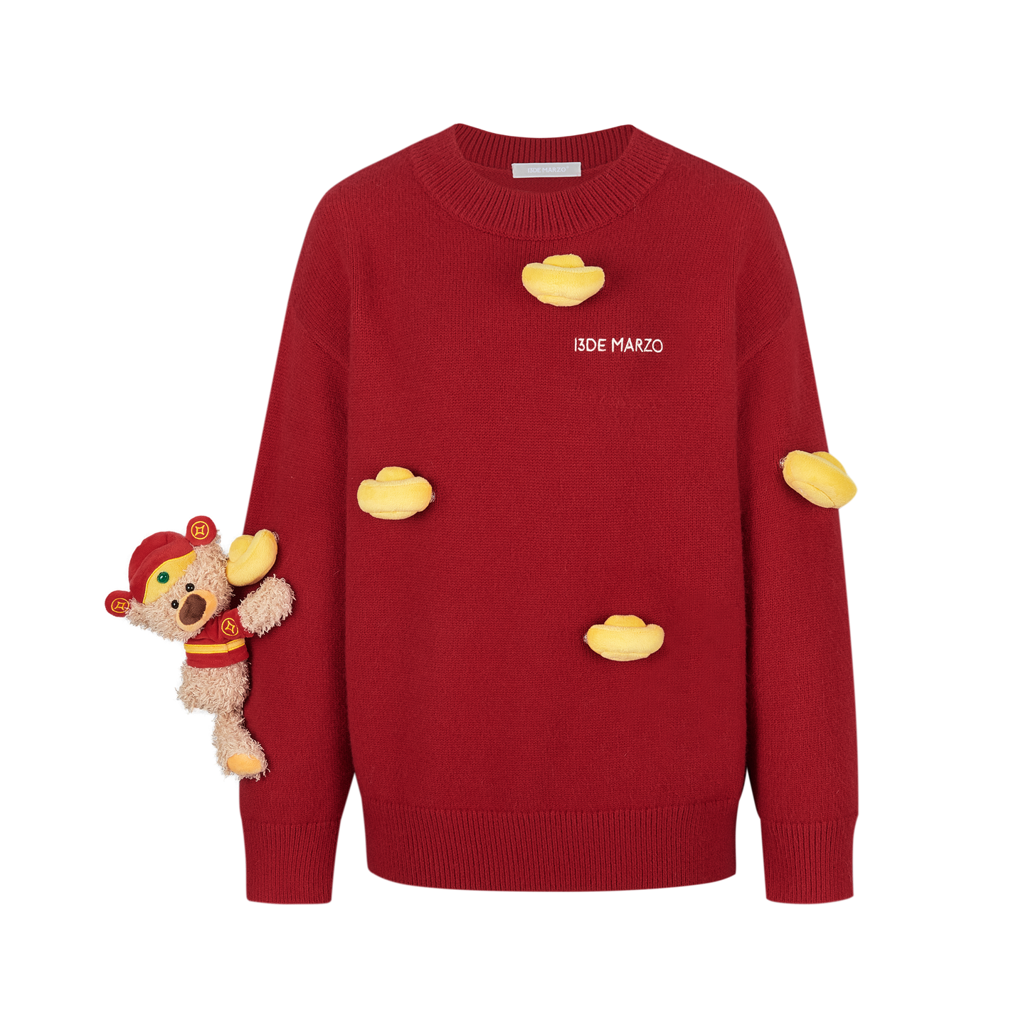 13DE MARZO Shining Golden Ingot Sweater