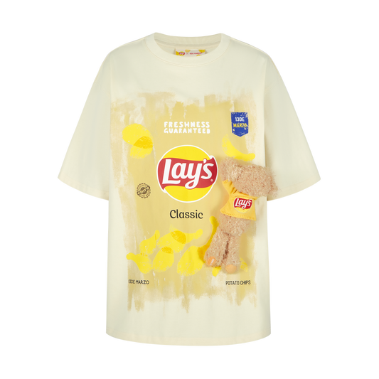 13DE MARZO Lay's Crayon Drawing T-shirt