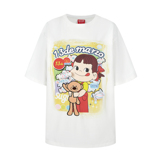 13DE MARZO Peko Sweets Bear Washed T-shirt