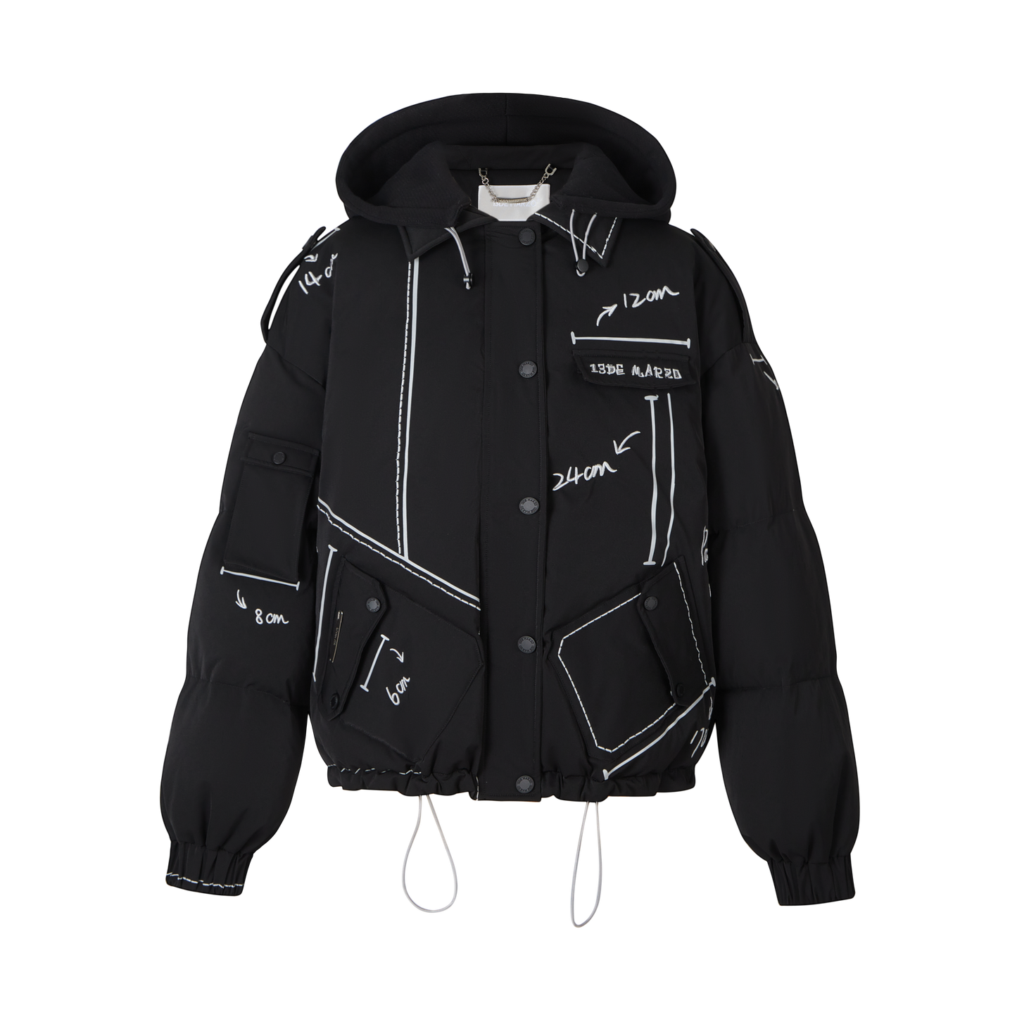 13DE MARZO Sketch Line Down Jacket