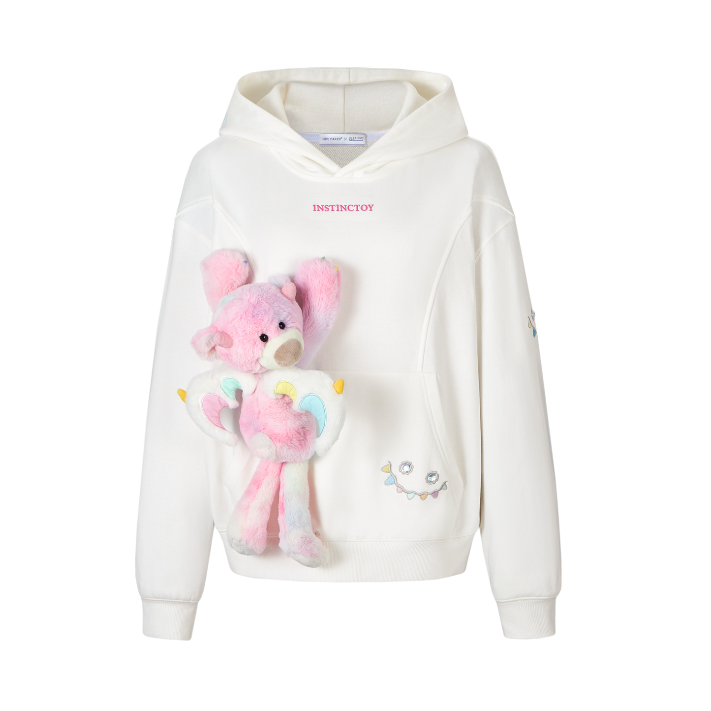 13DE MARZO Crystal Erosion Bear Hoodie