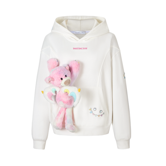 13DE MARZO Crystal Erosion Bear Hoodie