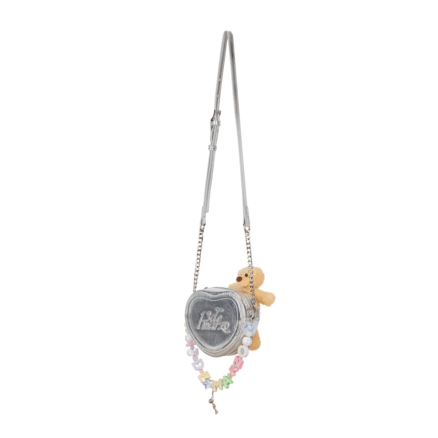 13DE MARZO Logo Pendent Heart Bag