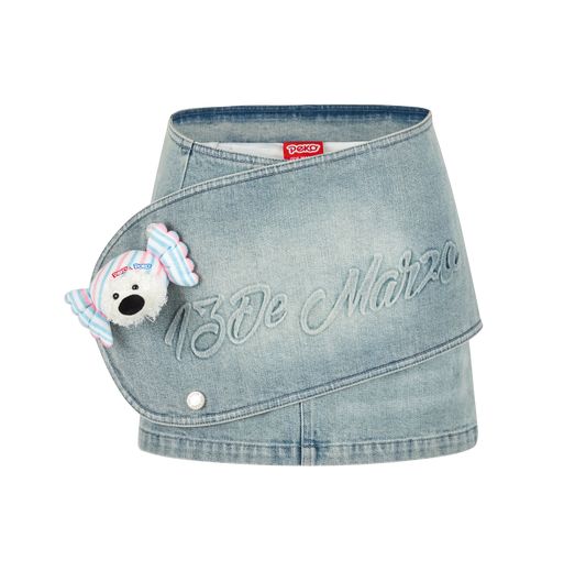 13DE MARZO Fujiya Sweets Bear Denim Dress