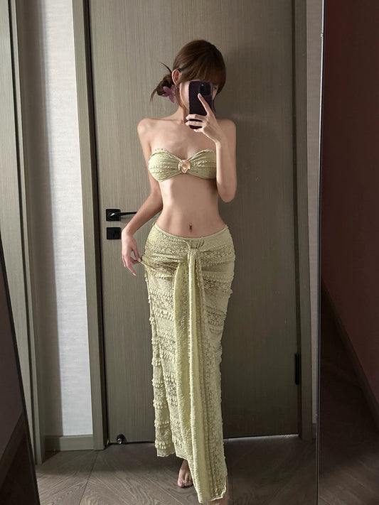 Honeydew Green Two-Piece Swimsuit