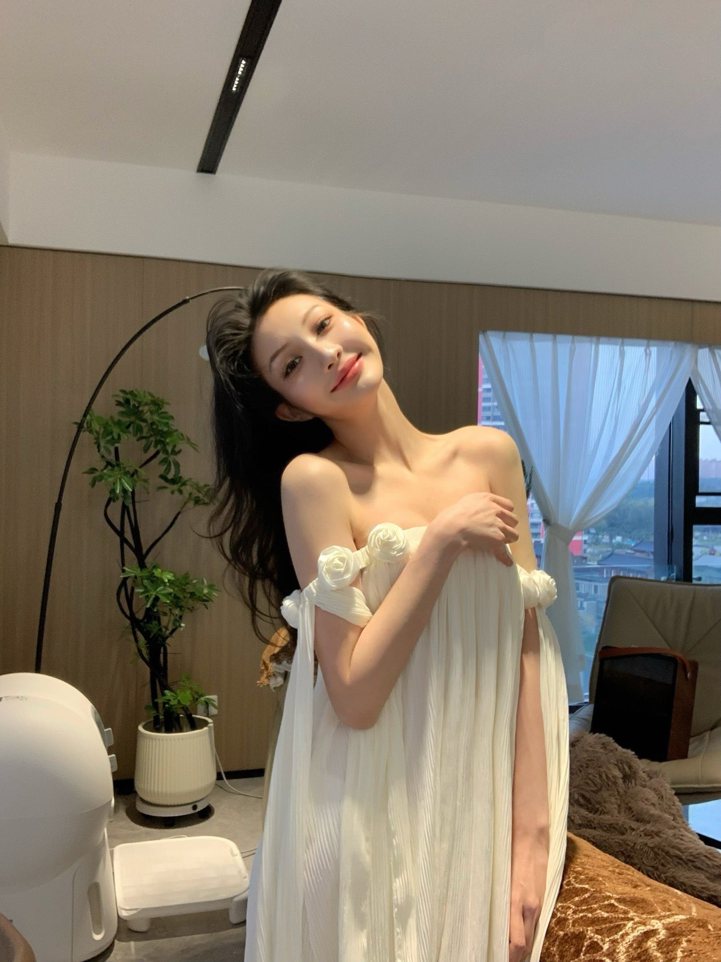 omom Retro Off-Shoulder Bikini