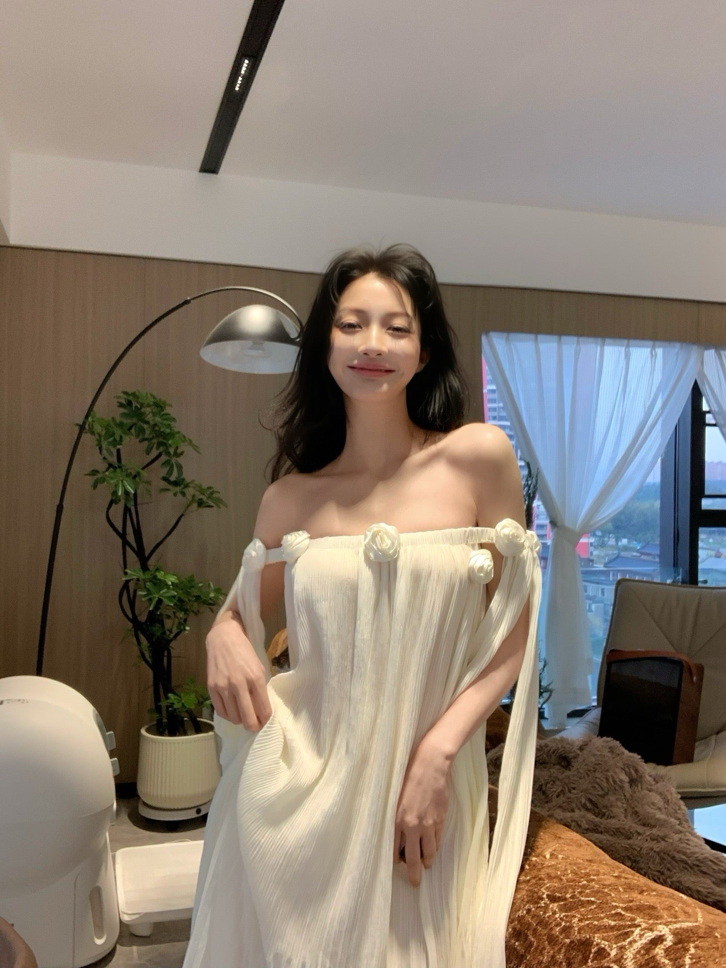 omom Retro Off-Shoulder Bikini