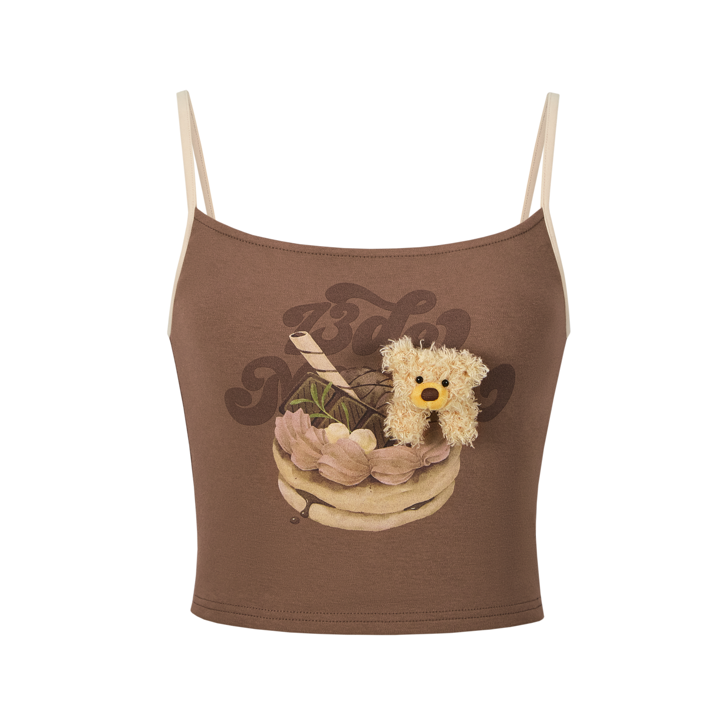 13DE MARZO Flavor Cake Backless Camisole