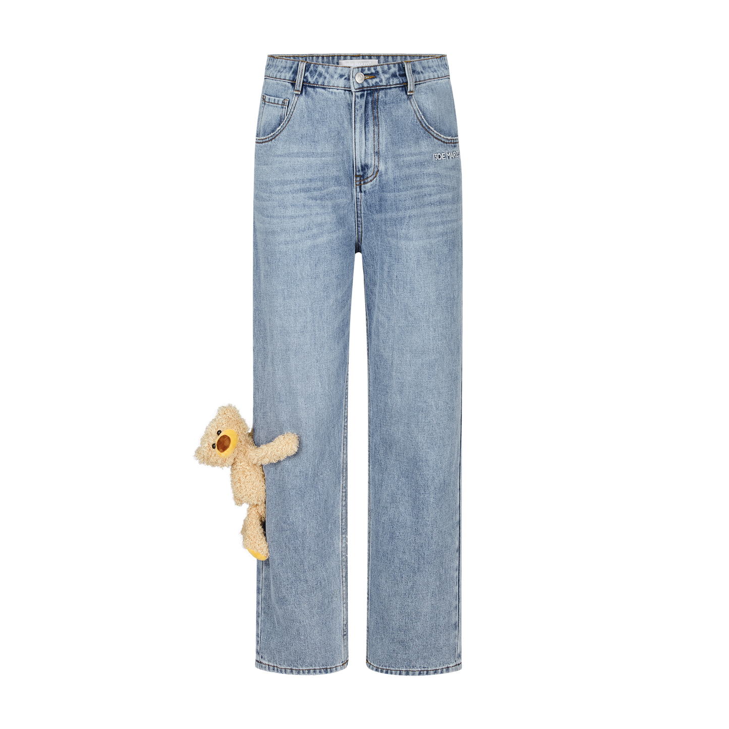 13DE MARZO Bear Base Washed Jeans