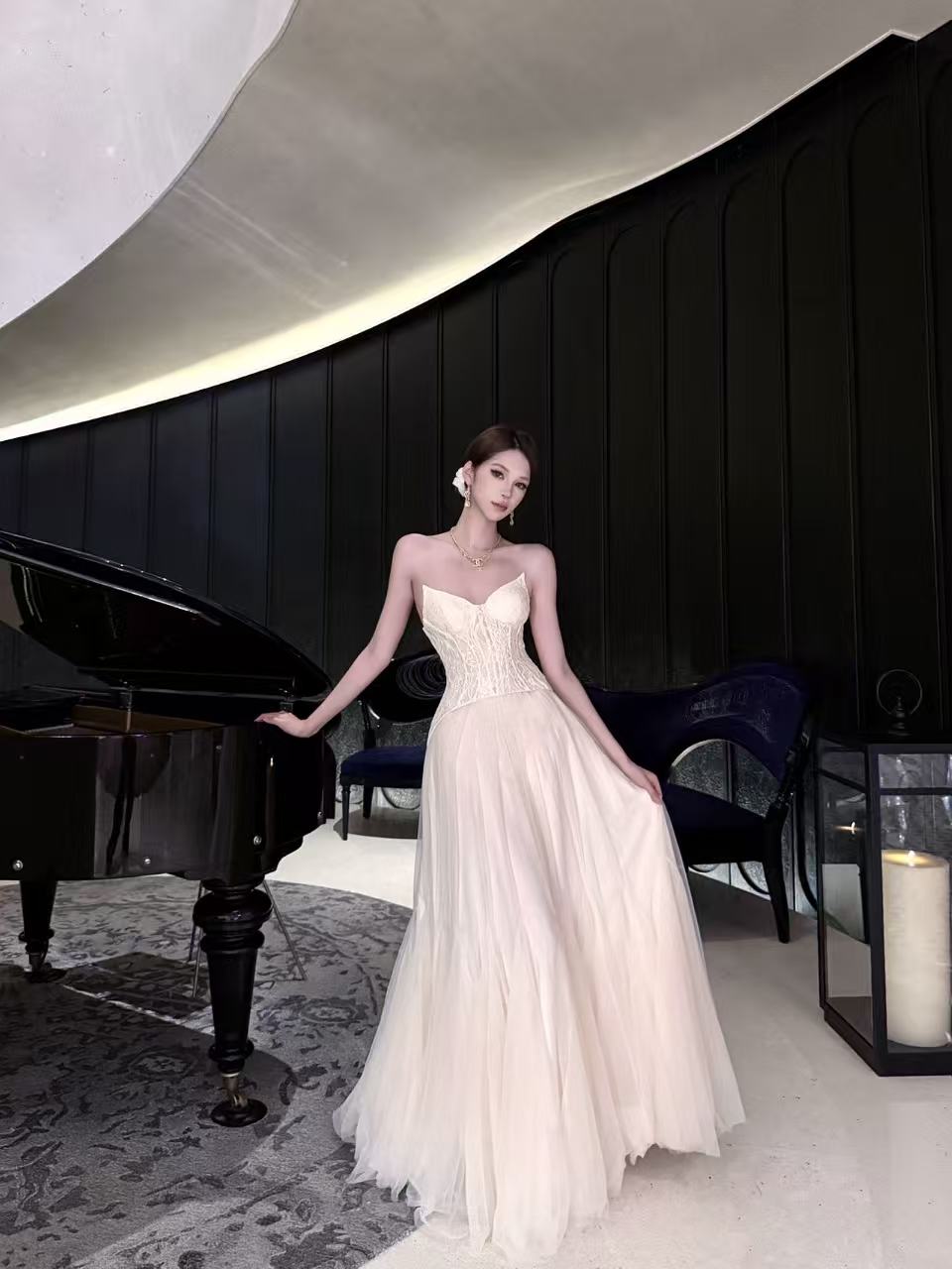 Sheerluck Wavy Dress