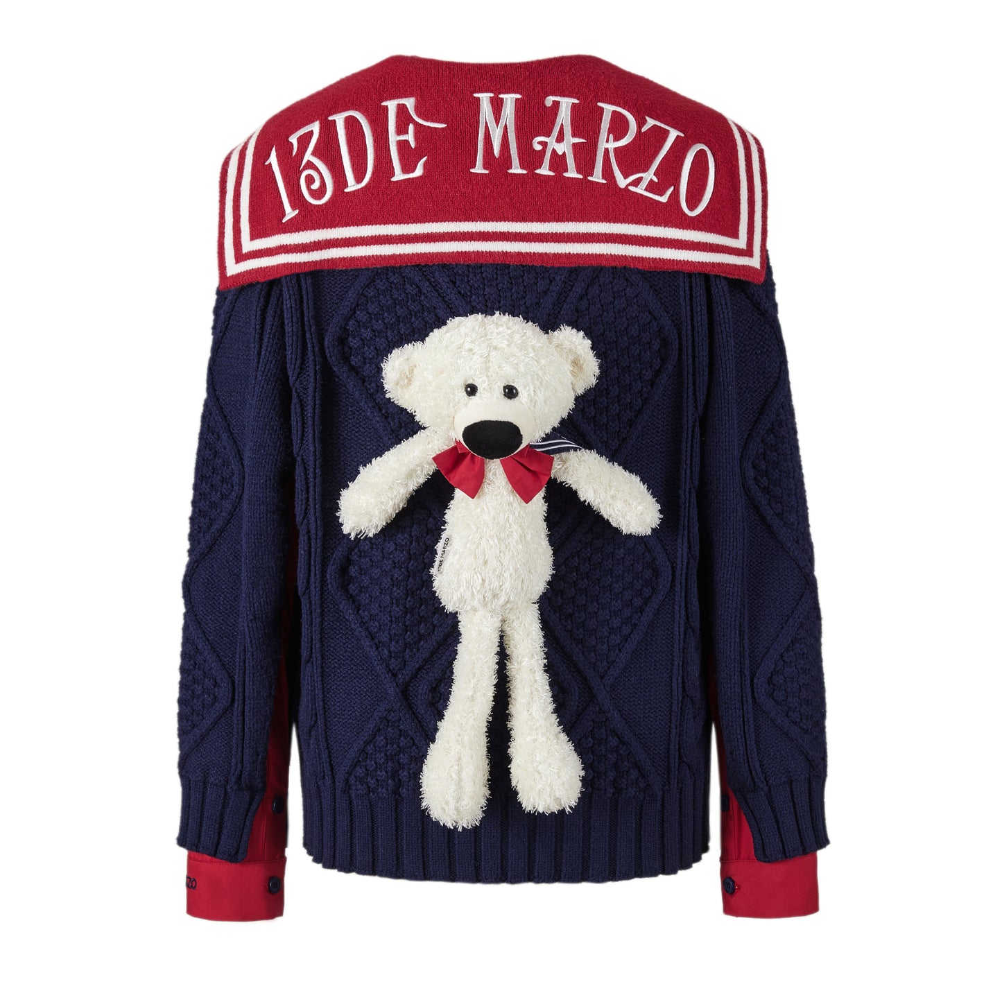 13DE MARZO Sailor Collar Sweater