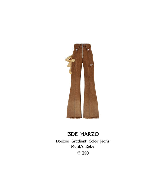 13DE MARZO Doozoo Gradient Color Jeans