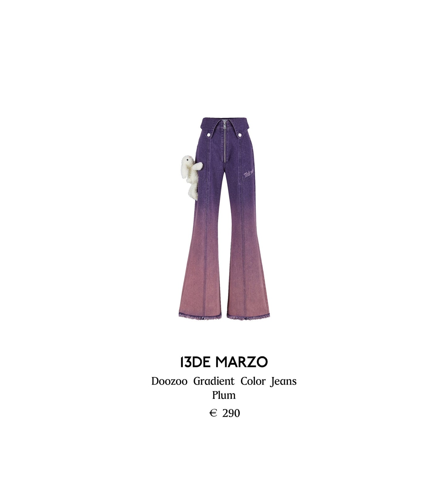 13DE MARZO Doozoo Gradient Color Jeans