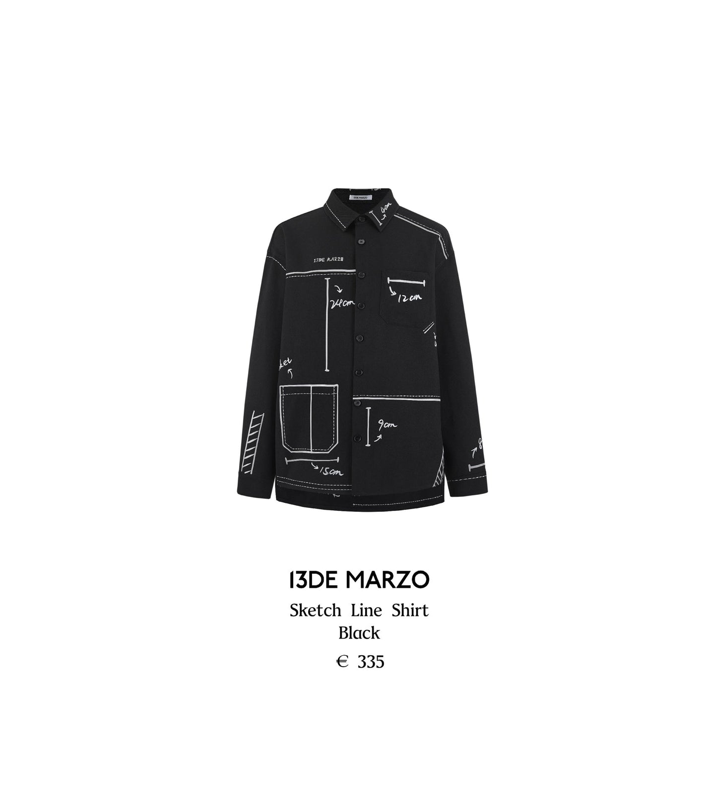 13DE MARZO Sketch Line Shirt