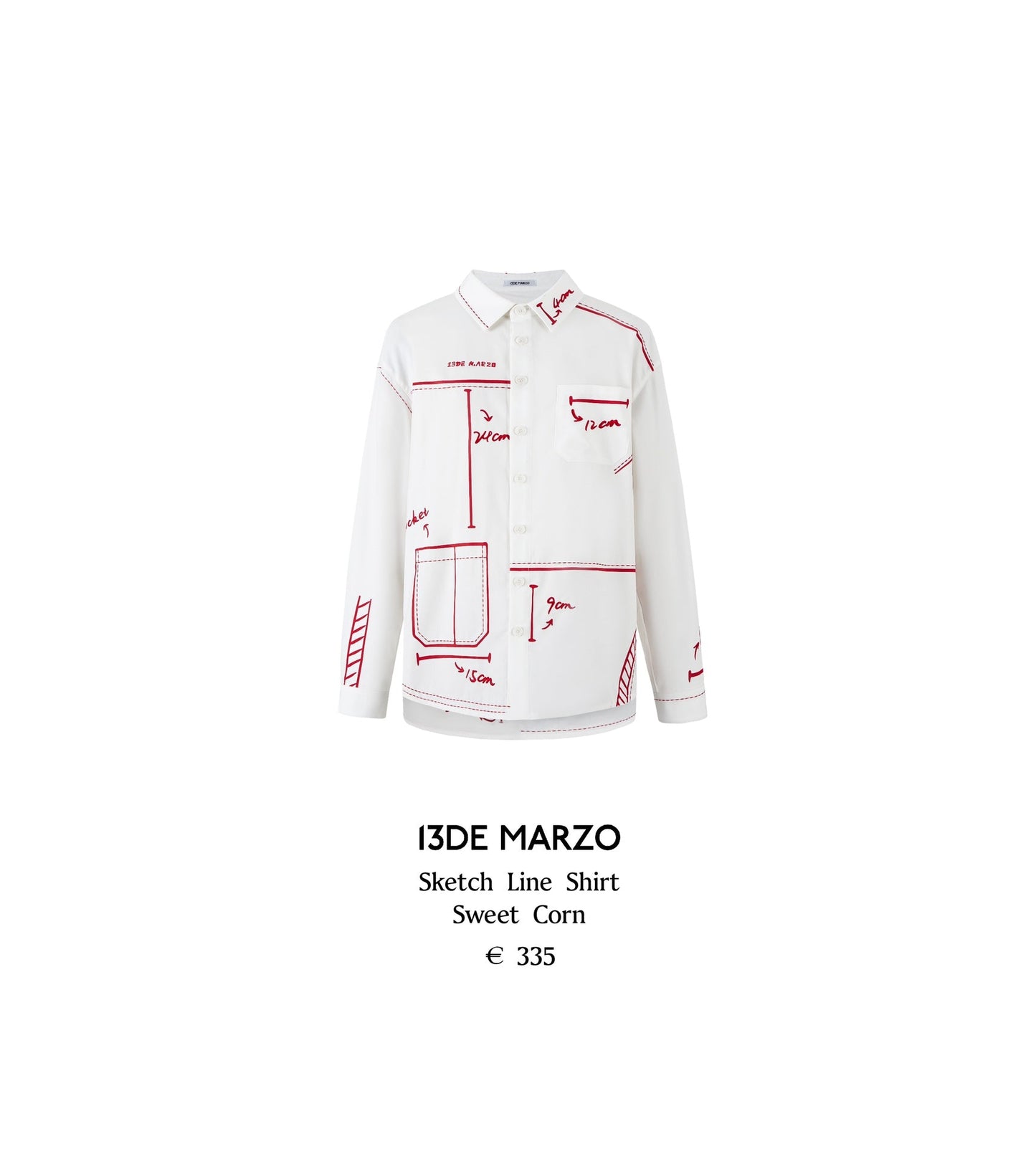 13DE MARZO Sketch Line Shirt