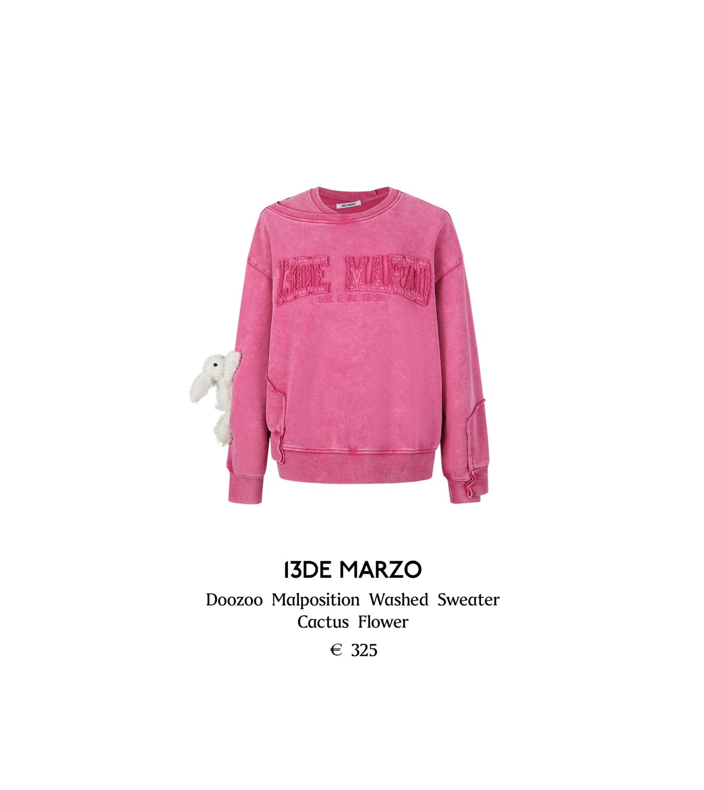 13DE MARZO Doozoo Malposition Washed Sweater