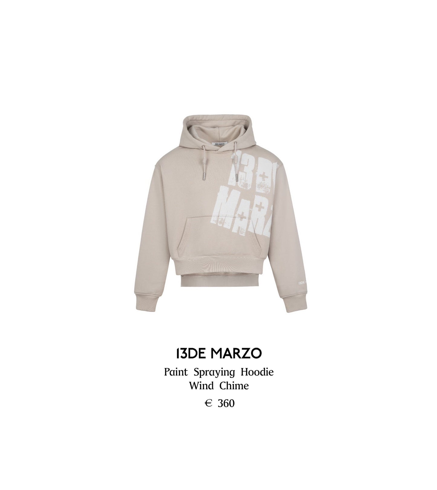 13DE MARZO Paint Spraying Hoodie