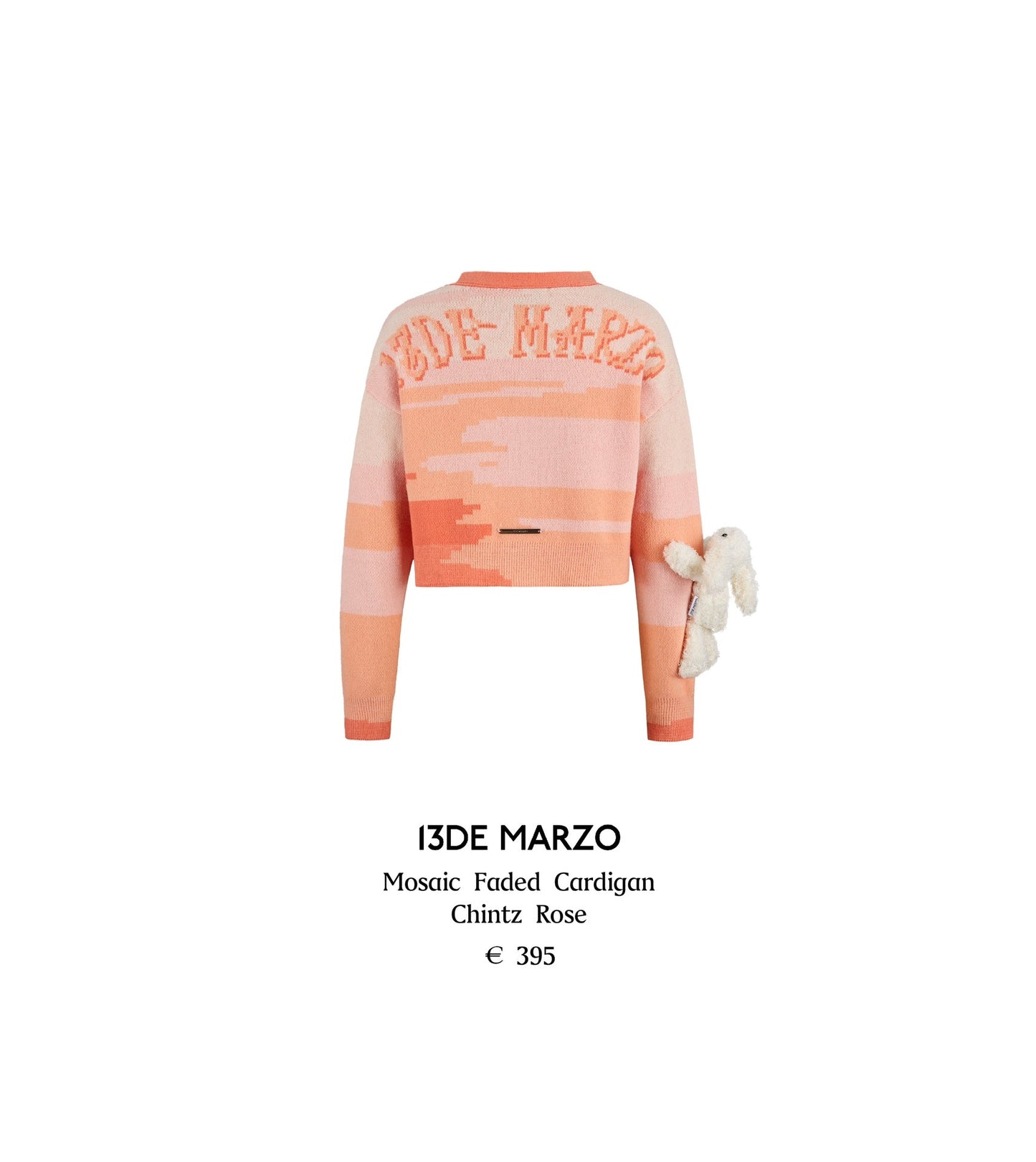 13DE MARZO Mosaic Faded Cardigan