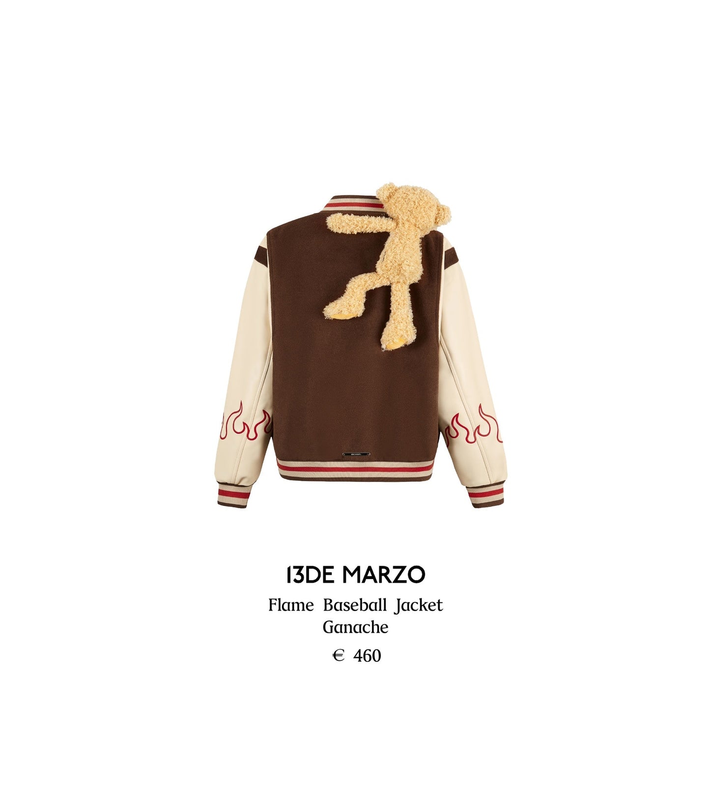 13DE MARZO Flame Baseball Jacket