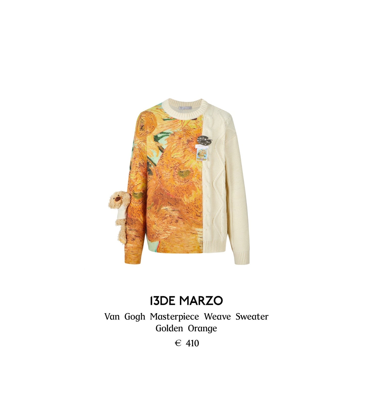 13DE MARZO Van Gogh Masterpiece Weave Sweater