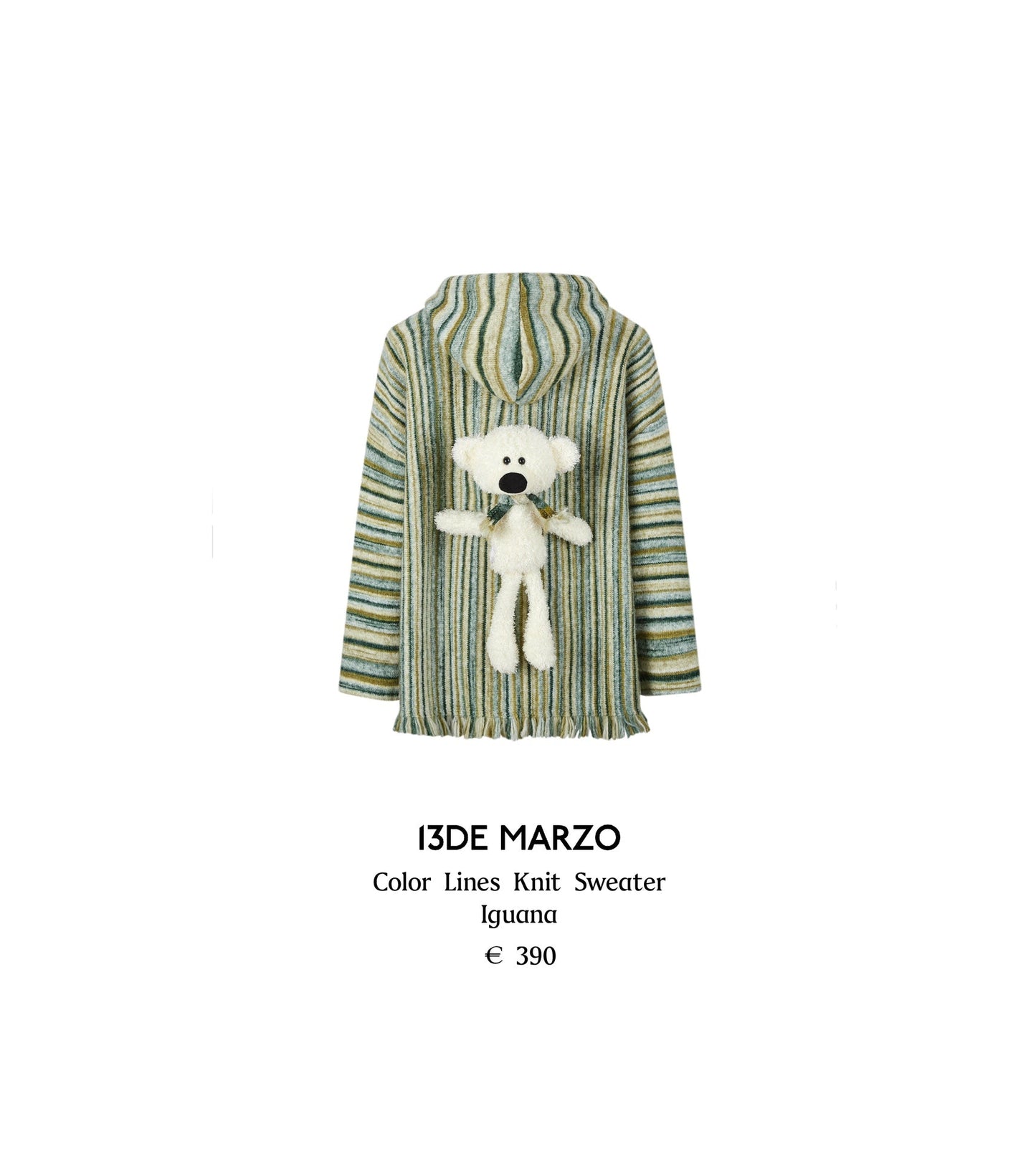 13DE MARZO Color Lines Knit Sweater