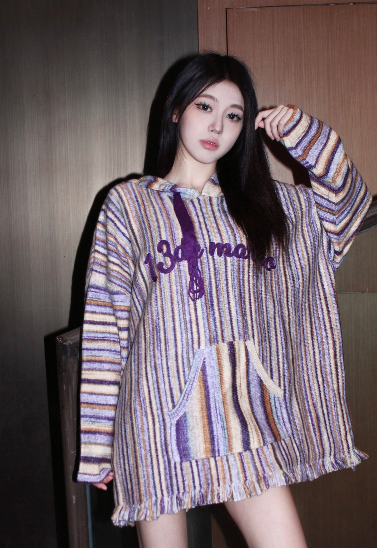 13DE MARZO Color Lines Knit Sweater