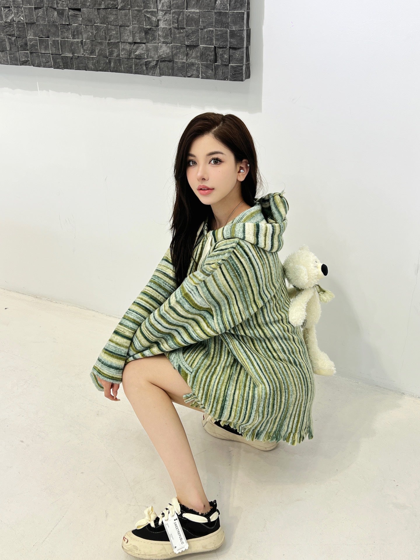 13DE MARZO Color Lines Knit Sweater