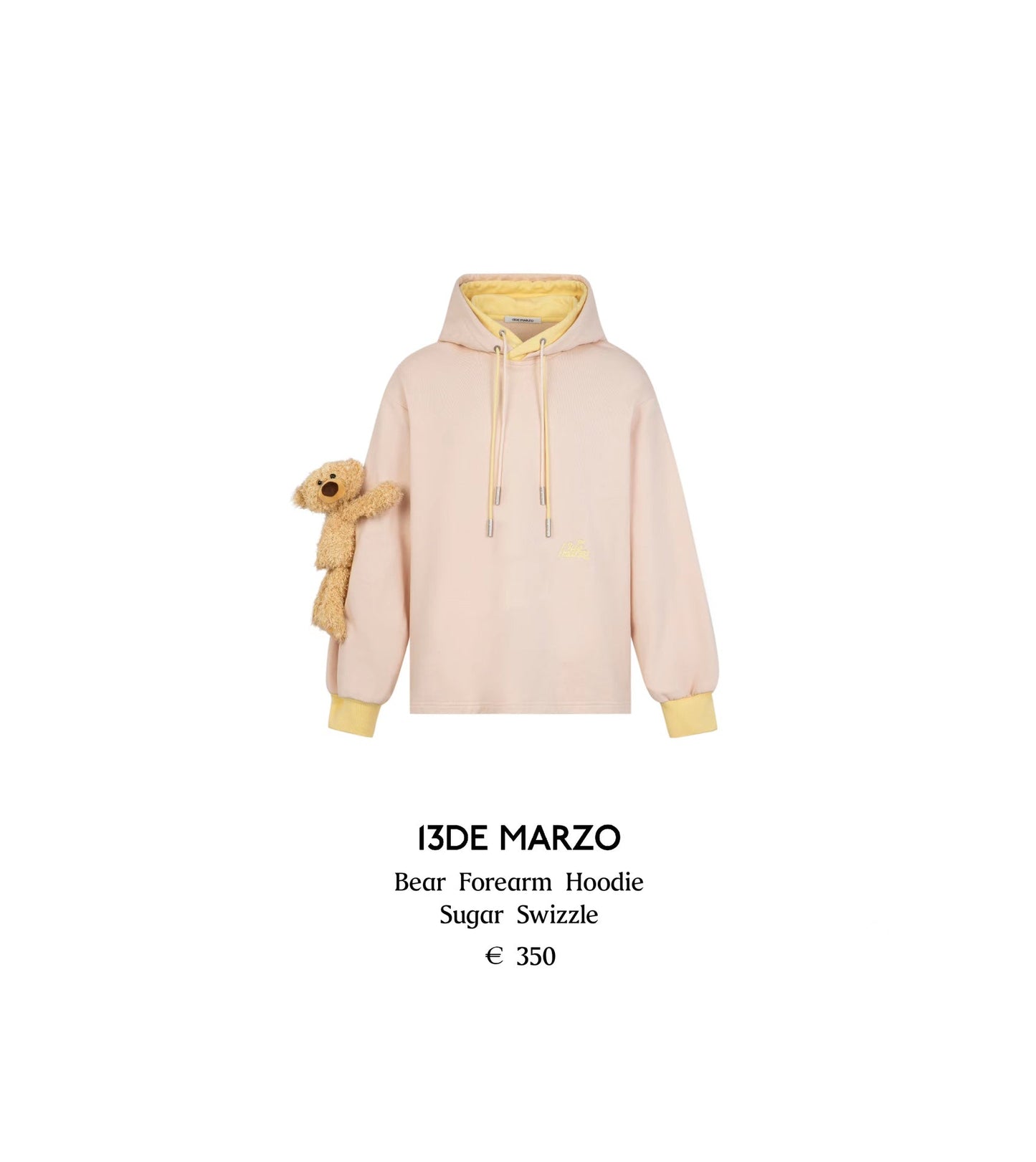 13DE MARZO Bunny Forearm Hoodie