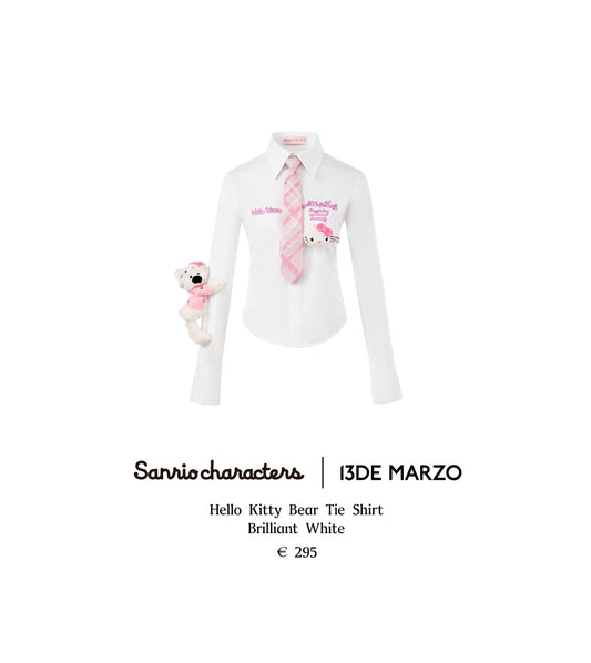 13DE Marzo Hello Kitty Bear Tie Shirt